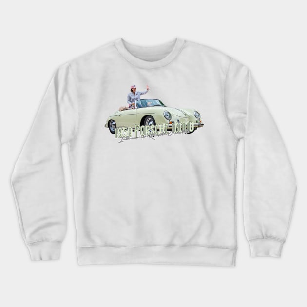 1959 Porsche 1600D Intermeccanica Roadster Convertible Crewneck Sweatshirt by Gestalt Imagery